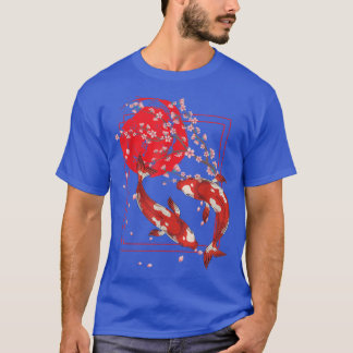 Japanse Cherry Blossom Sakura Aziatische vis T-shirt