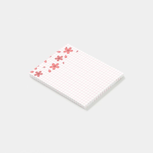 Japanse Cherry Blossom Sakura Post-it® Notes (Schuin)