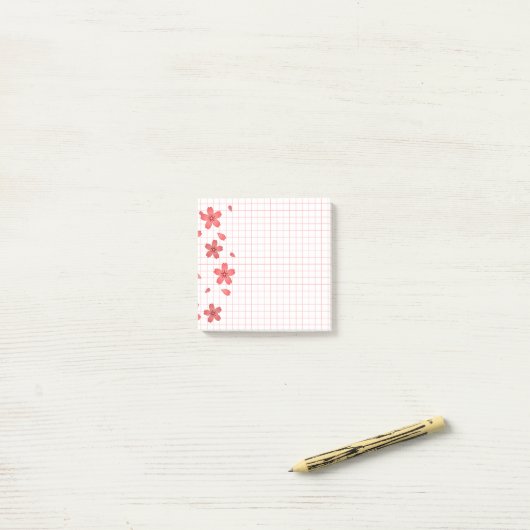 Japanse Cherry Blossom Sakura Post-it® Notes (Op bureau)