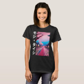 Japanse Cherry blossom Streetslijtage esthetische T-shirt (Voorkant volledig)