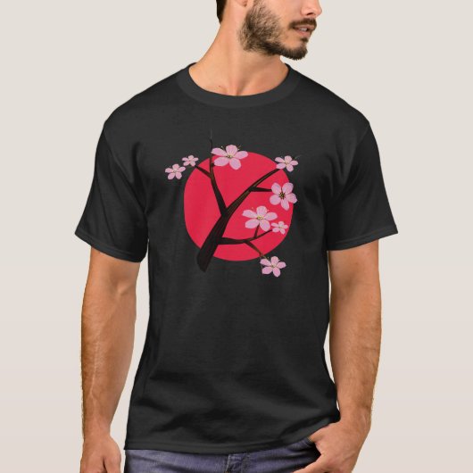  Japanse Cherry Blossom T-shirt (Voorkant)