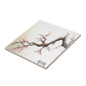 Japanse Cherry Blossom Tegeltje (Zijkant)