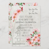  Japanse Cherry Blossom Wedding Uitnodiging (Voorkant / Achterkant)