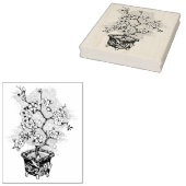 Japanse Cherry Bonsai Boom  kunststempel Rubberstempel (Gestempeld)