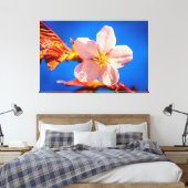 Japanse Cherry Sakura Flower Canvas Afdruk (Insitu (Slaapkamer))