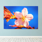 Japanse Cherry Sakura Flower Canvas Afdruk (Insitu (Houten vloer))