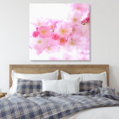Japanse Cherry Tree Blossom Canvas Afdruk (Insitu (Slaapkamer))