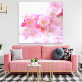 Japanse Cherry Tree Blossom Canvas Afdruk (Insitu (Woonkamer))