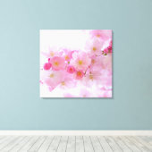 Japanse Cherry Tree Blossom Canvas Afdruk (Insitu (Houten vloer))