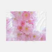 Japanse Cherry Tree Blossom Fleece Deken (Voorkant (Horizontaal))