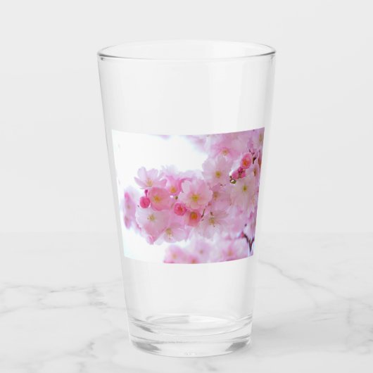Japanse Cherry Tree Blossom Glas (Voorkant)