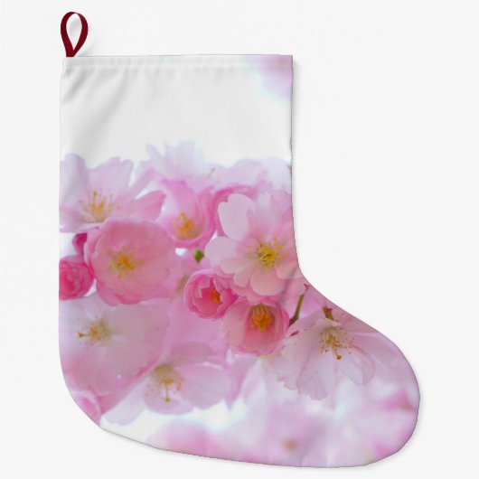 Japanse Cherry Tree Blossom Grote Kerstsok (Voorkant)