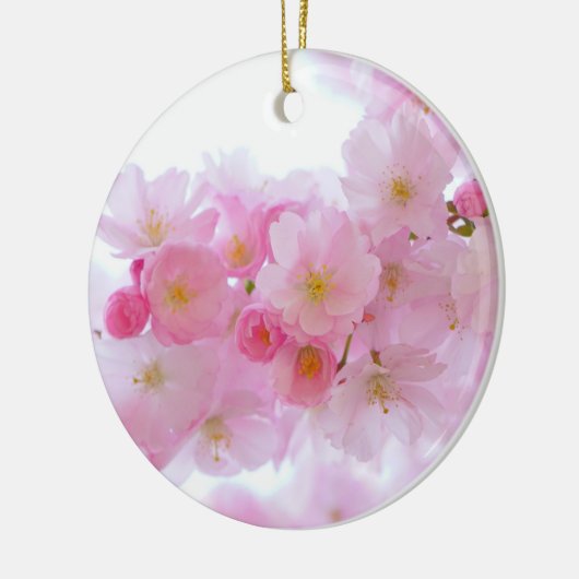 Japanse Cherry Tree Blossom Keramisch Ornament (Links)