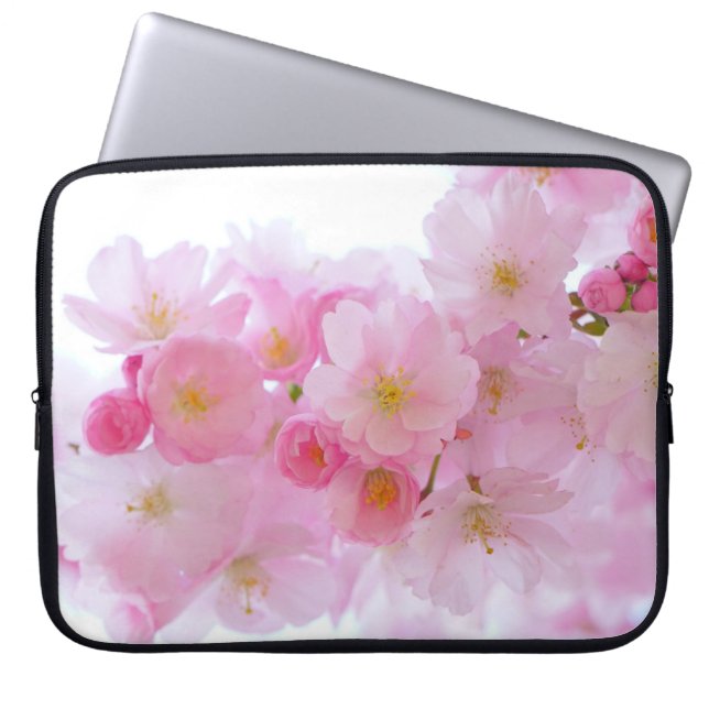 Japanse Cherry Tree Blossom Laptop Sleeve (Voorkant)