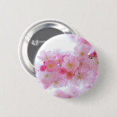 Japanse Cherry Tree Blossom Ronde Button 5,7 Cm (Voorkant /achterkant)