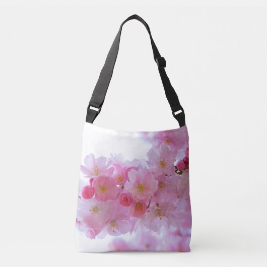 Japanse Cherry Tree Flower Crossbody Tas (Voorkant)