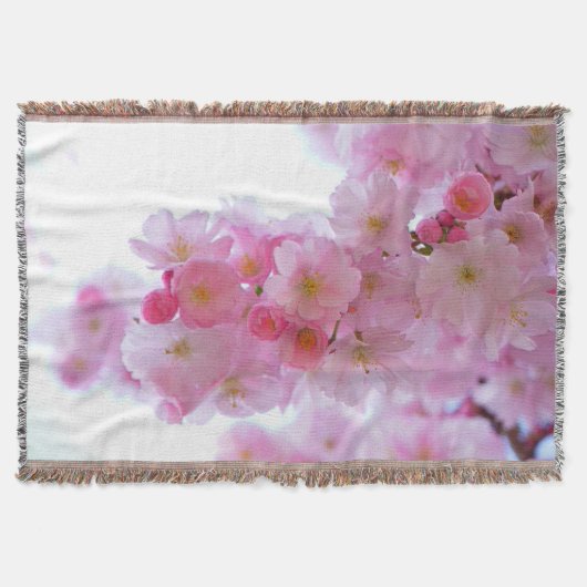 Japanse Cherry Tree Flower Deken (Voorkant)