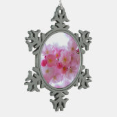 Japanse Cherry Tree Flower Tin Sneeuwvlok Ornament (Links)