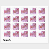 Japanse Cherry Tree Flower Vierkante Sticker (Vel)