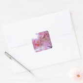 Japanse Cherry Tree Flower Vierkante Sticker (Envelop)