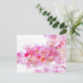 Japanse Cherry Tree met Pastel Pink Blossom Briefkaart (Staand voorkant)