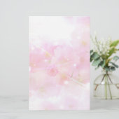 Japanse Cherry Tree met Pastel Pink Blossom Briefpapier (Staand voorkant)