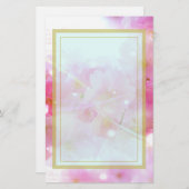 Japanse Cherry Tree met Pastel Pink Blossom Briefpapier (Voorkant / Achterkant)