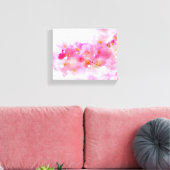 Japanse Cherry Tree met Pastel Pink Blossom Canvas Afdruk (Insitu (Woonkamer))