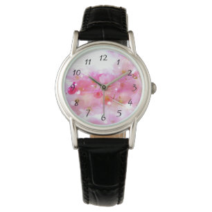 Japanse Cherry Tree met Pastel Pink Blossom Horloge
