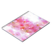 Japanse Cherry Tree met Pastel Pink Blossom Notitieboek (Linkerzijde)