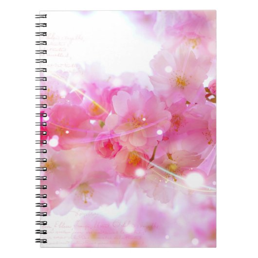 Japanse Cherry Tree met Pastel Pink Blossom Notitieboek (Voorkant)