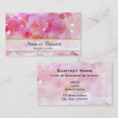 Japanse Cherry Tree met Pastel Pink Blossom Visitekaartje (Voorkant / Achterkant)