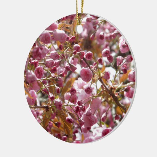Japanse Cherry Trees Keramisch Ornament (Links)
