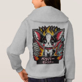 Japanse Chihuahua Monster Hoodie (Achterkant)
