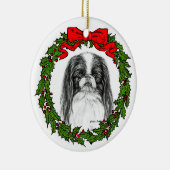 Japanse Chin Art van Glenda S. Harlan Keramisch Ornament (Rechts)