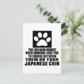 JAPANSE CHIN. AWKWARD DESIGN BRIEFKAART (Staand voorkant)