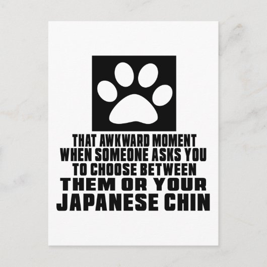 JAPANSE CHIN. AWKWARD DESIGN BRIEFKAART (Voorkant)