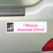 Japanse Chin Bumpersticker (Op auto)