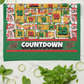Japanse Chin Counting-down-kerstadvertentiekalende Theedoek (Gevouwen)