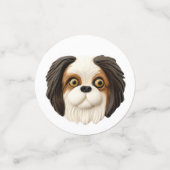 Japanse Chin Dog 3D geïnspireerd Confetti (Kleine voorkant)