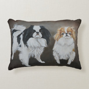 Japanse Chin Dog Art Pillow Accent Kussen
