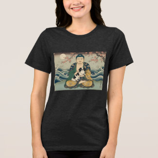 Japanse Chin en Boeddha Tri-Blend Shirt