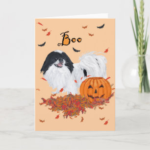 Japanse Chin Halloween Kaart