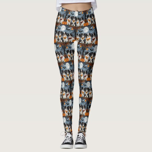 Japanse Chin Halloween Spoken Leggings (Voorkant)