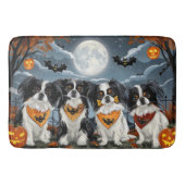 Japanse Chin Halloween Spooky Badmat (Voorkant)
