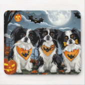 Japanse Chin Halloween Spooky Muismat (Voorkant)