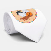 Japanse Chin Halloween Stropdas (Opgerold)