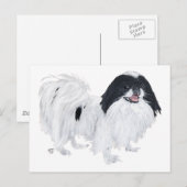 Japanse Chin Hond Briefkaart (Voorkant / Achterkant)