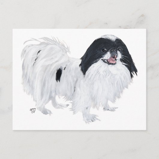 Japanse Chin Hond Briefkaart (Voorkant)