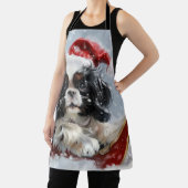 Japanse Chin Hond Kerstmis Feest Schort (Insitu)